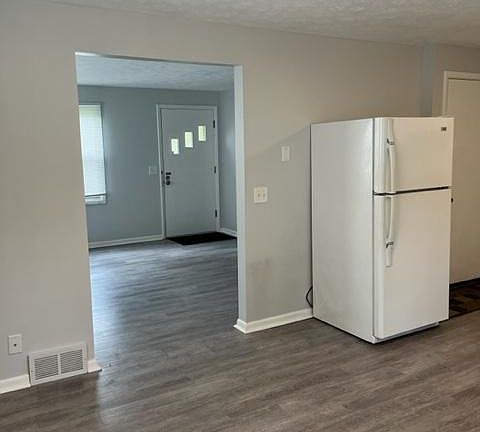 view from kitchen to living room