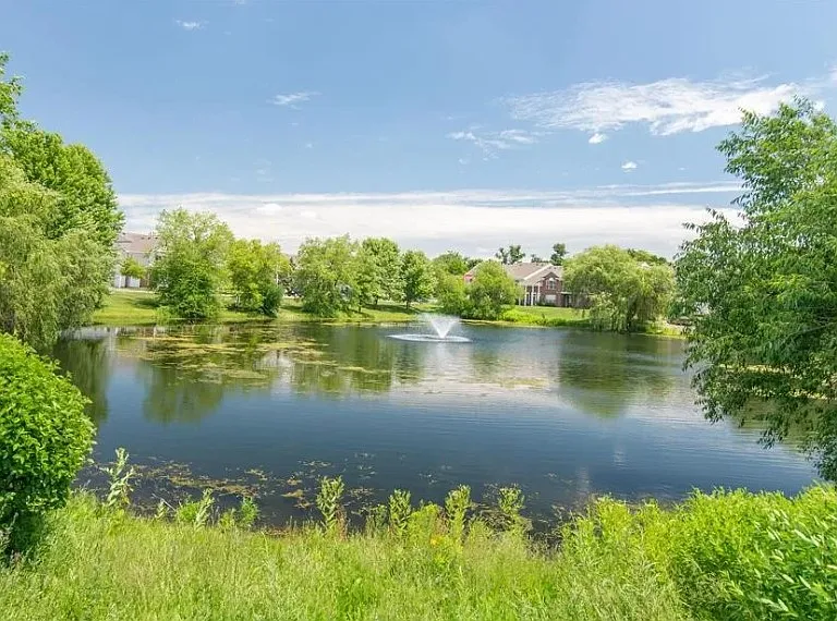 Lake in the community. Folks often come here to fish.