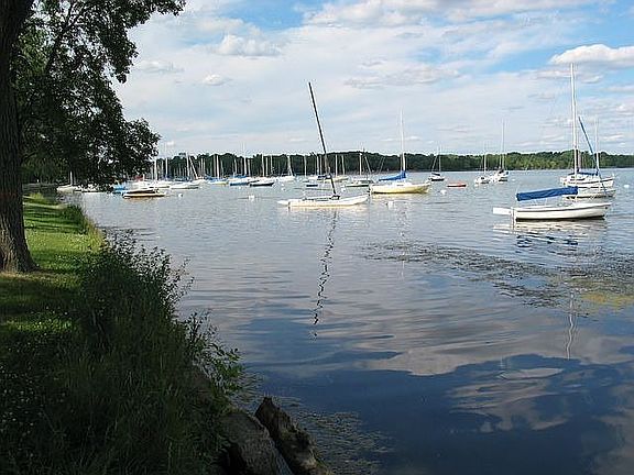 Lake Harriet is just outside your door!