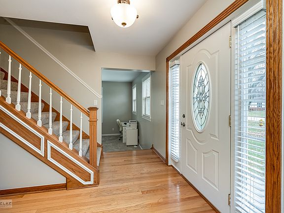 Gorgeous hardwood floors and custom trim.