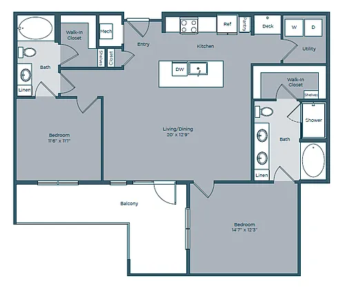 Floor plan B2