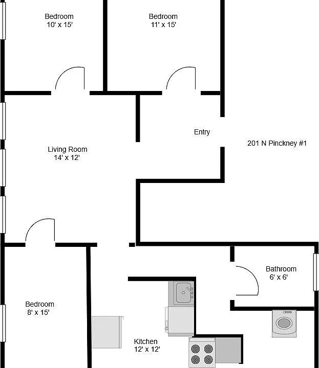 201 N Pinckney St #1