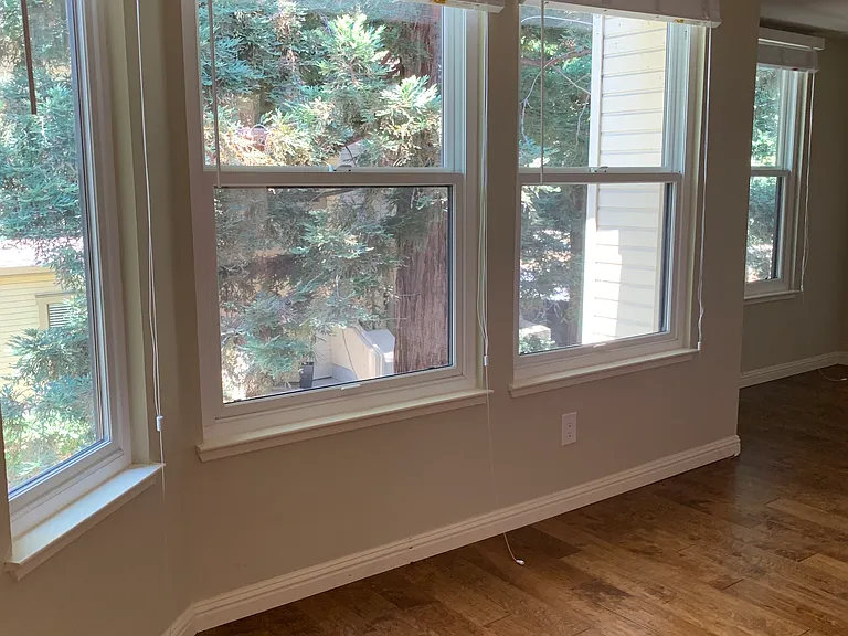 View from Master suite with view of the front garden.