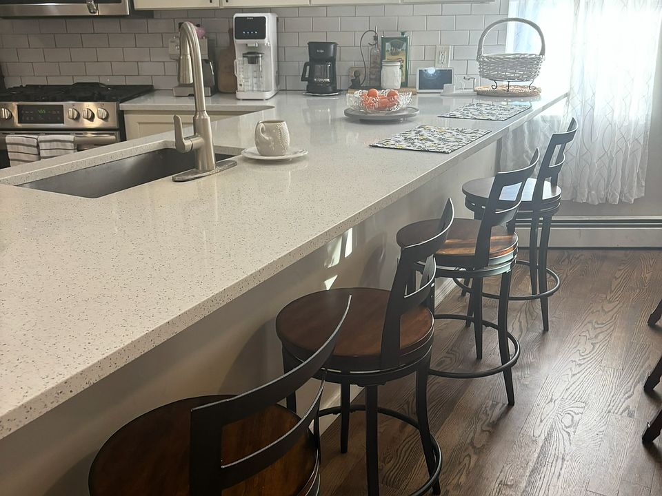 Stools included if preferred