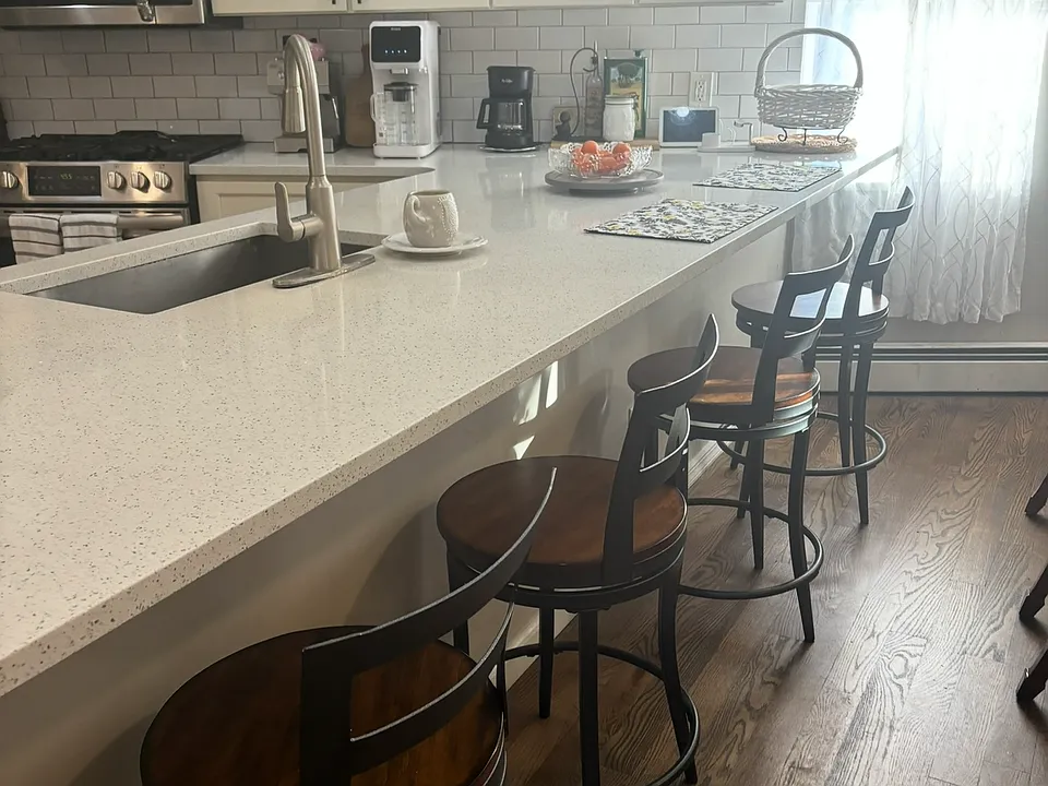 Stools included if preferred