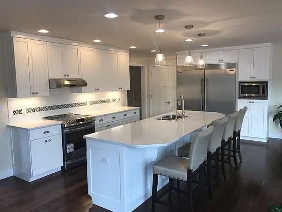 Kitchen and counter area