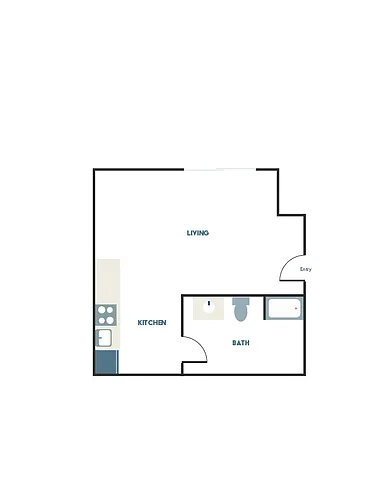Floor plan Studio A3