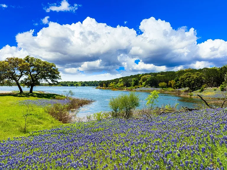 Serene Hill Country setting.