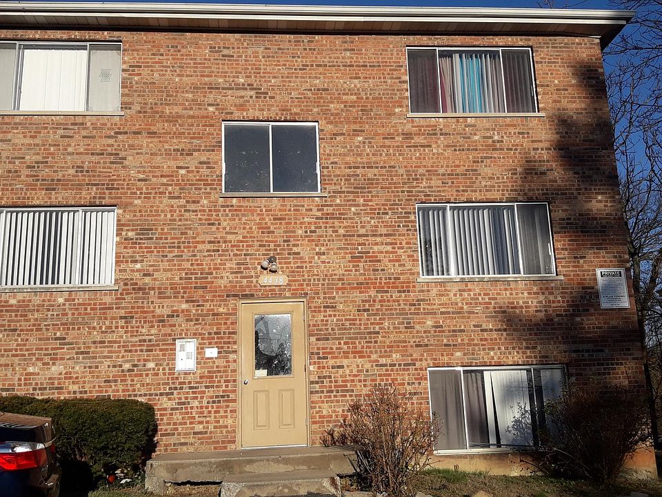 External. Apt unit is to the right, second from the bottom. Only 1 flight of steps.
