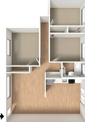 3 bedroom, 1 bathroom 3 bedroom, 1 bathroom