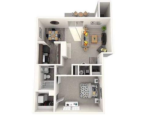 Floor plan One Bedroom Apartment