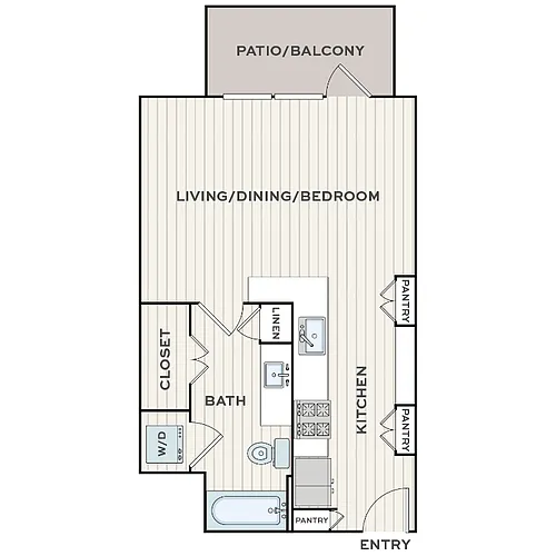 Floor plan Studio (S1)