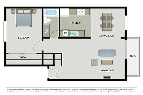 Floor plan Plan 1A