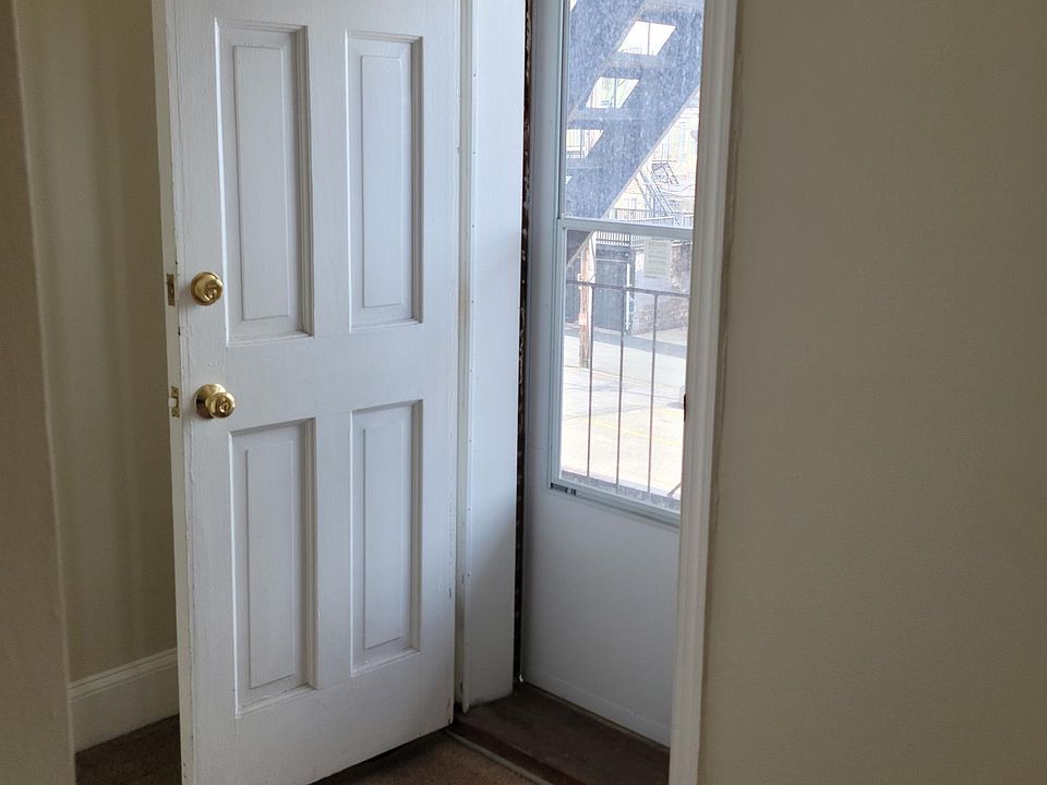 Rear entrance to parking lot