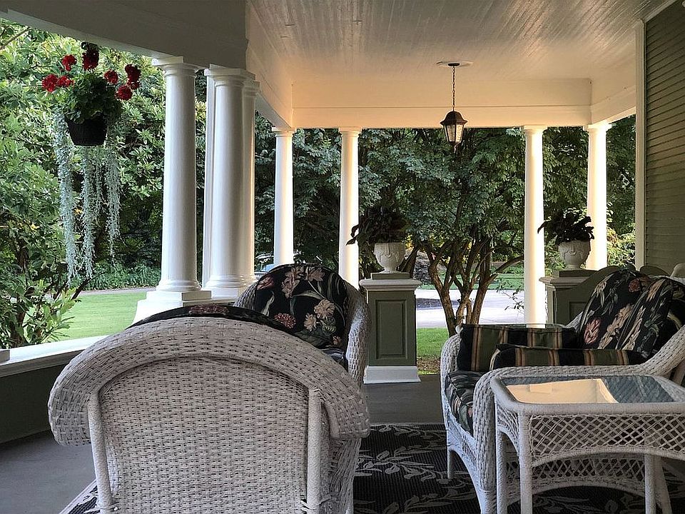 Large, covered front porch