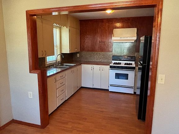 View into kitchen from living room