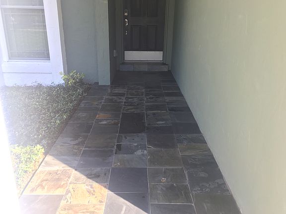 New slate/tile porch entry