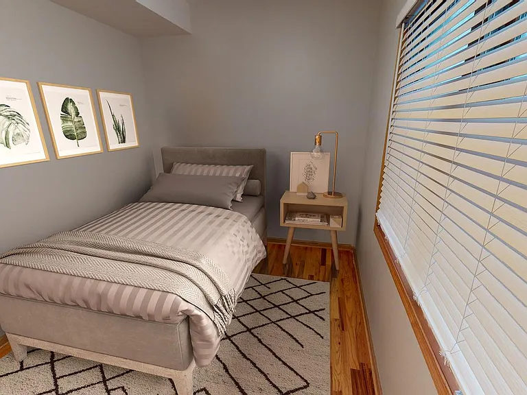 Bedroom 2. This image shows a virtually furnished space. Bedrooms come unfurnished.