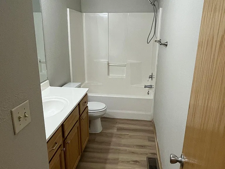 main floor bathroom off hallway