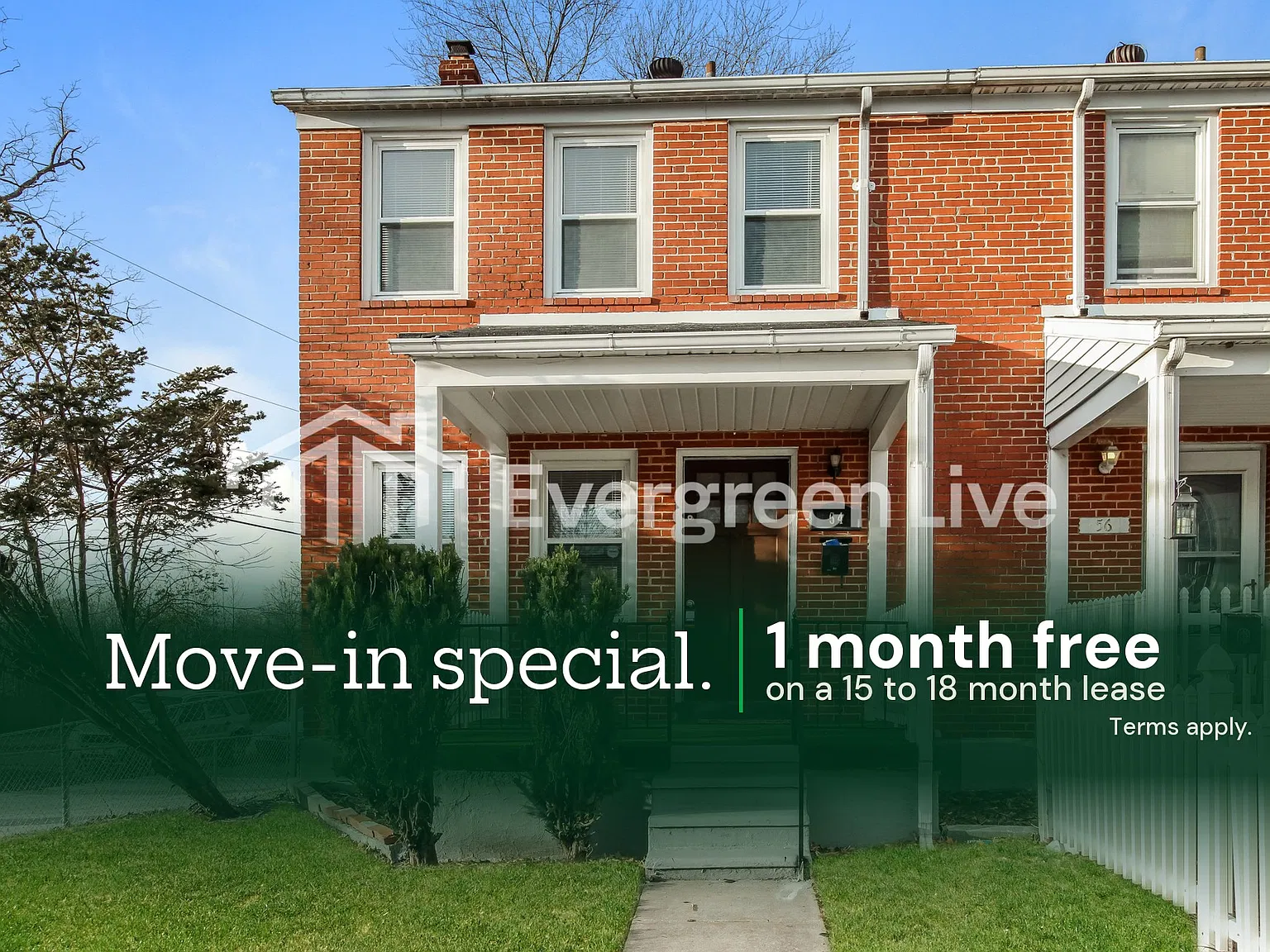 3 bed, 1.5 bath, 1260 sqft, $1,600 — Photo 1