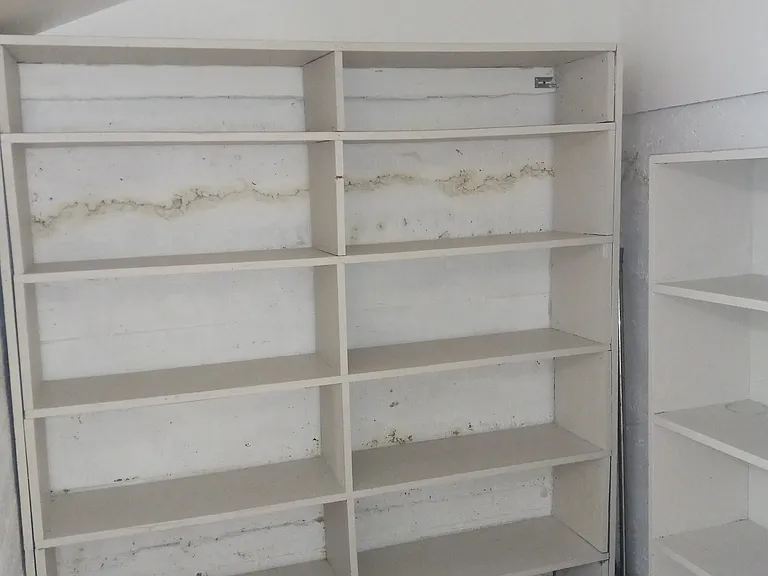 Basement food storage room. Accessed through laundry room.