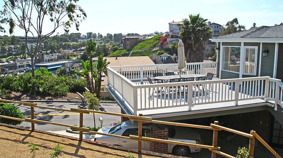 Patio view from terrace