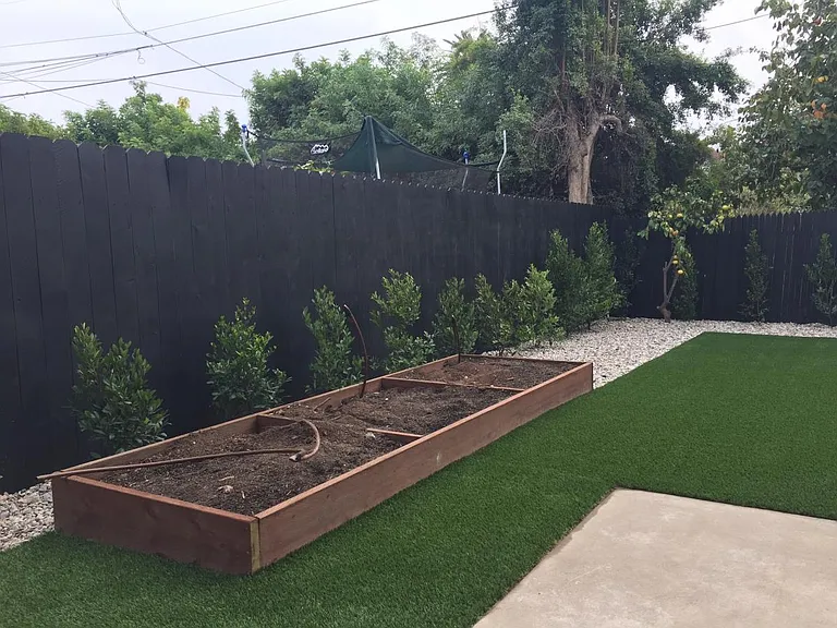 future garden with drip irrigation