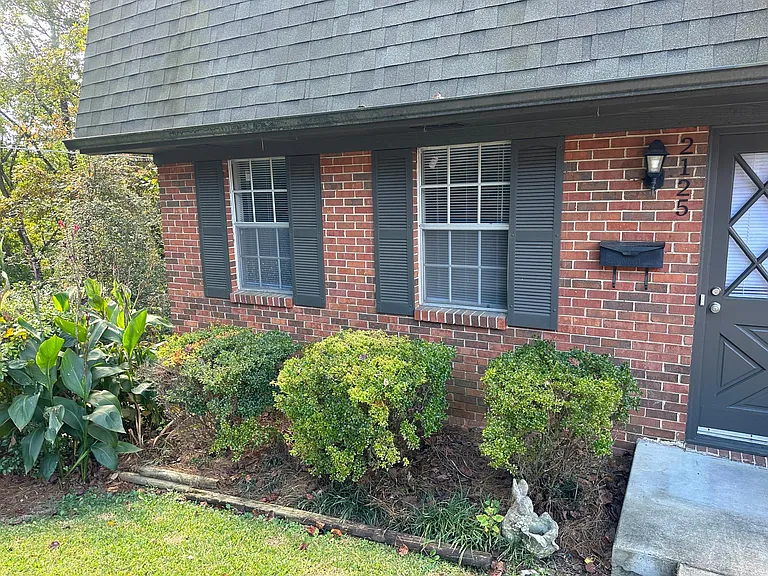 front entrance- garden area