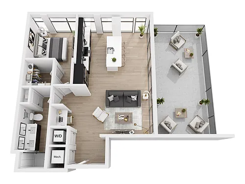 Floor plan Tower - D1