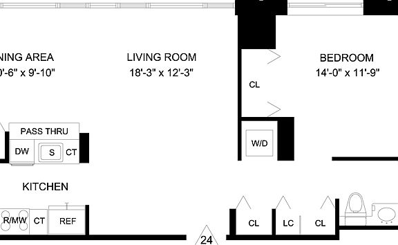 2nd image of 320 W 38th St APT 1024