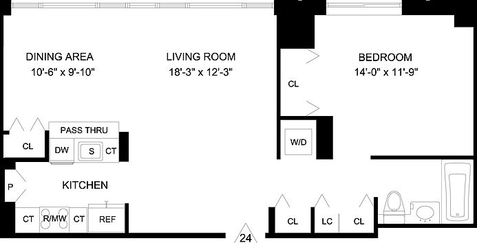 1st image of 320 W 38th St APT 1824