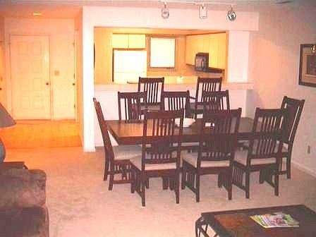 Dining area with kitchen