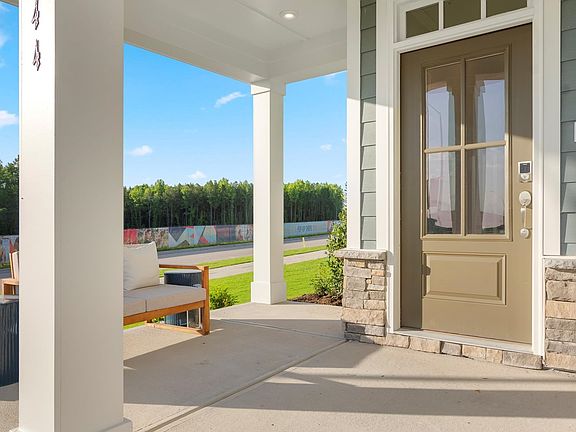 The front porch of the Lennox townhomes.