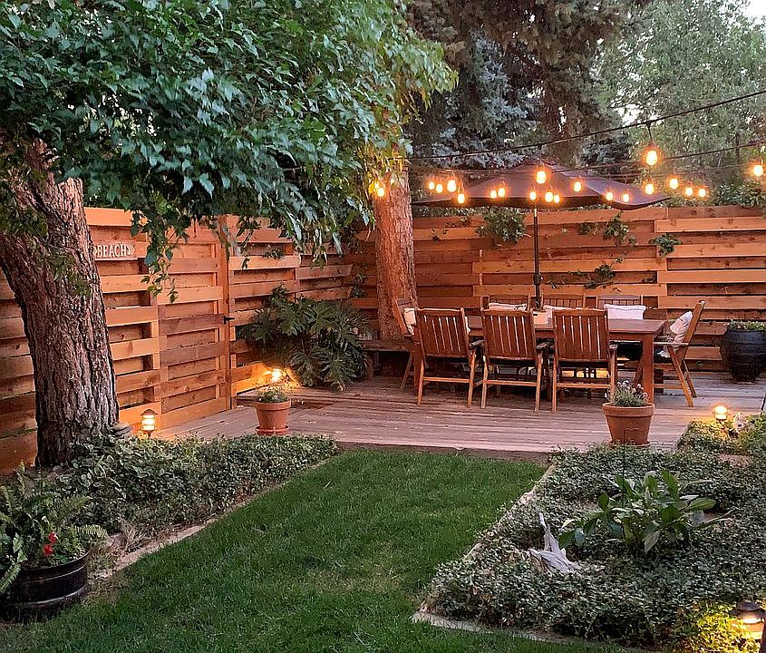 Corner of backyard