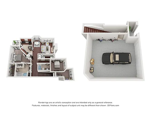 Floor plan B6 - Attached Garage