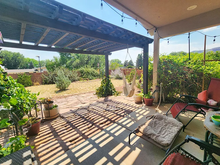 Alternate view of rear patio