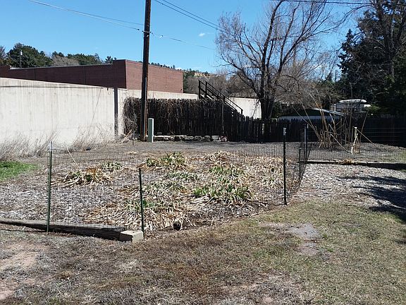 Garden at top of backyard
