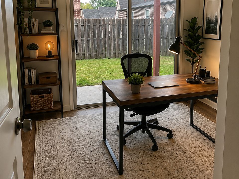 Secondary bedroom or home office! Has access to private fenced rear yard. All yours!