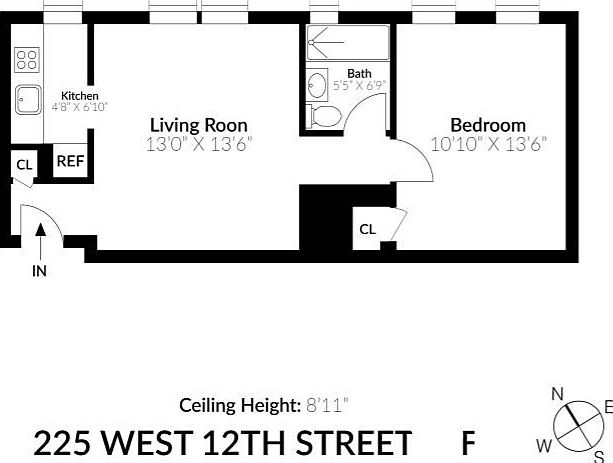 1st image of 225 W 12th St APT 3F