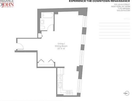 2nd image of 100 John St APT 3101