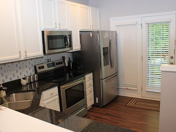 Kitchen with all stainless steel appliances