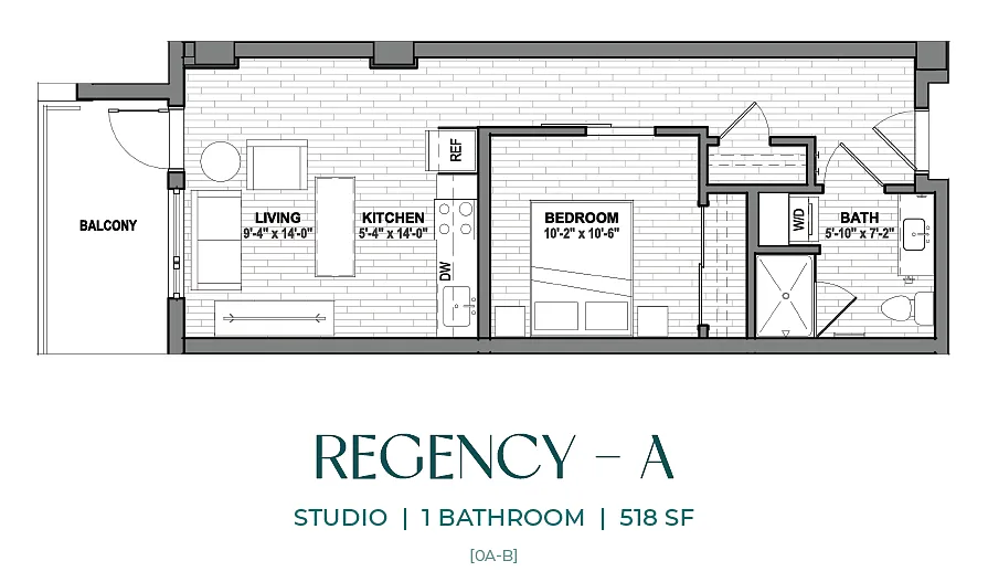 Floor plan Regency - A