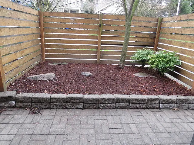 Fully fenced patio allows peace of mind