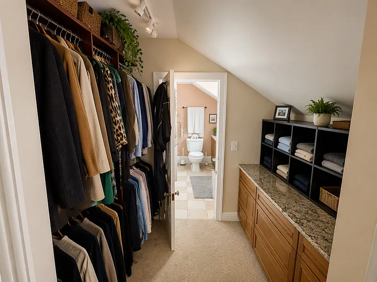 walk-through closet