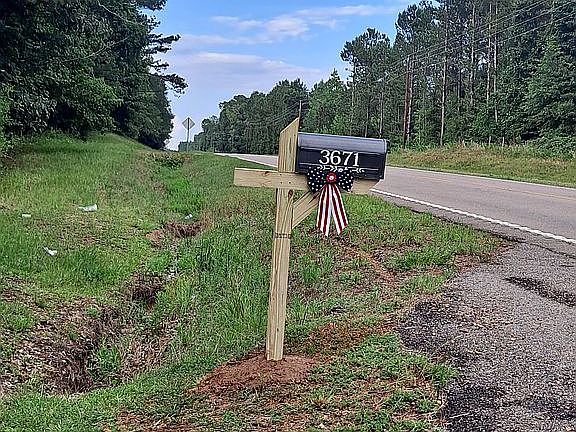 Mailbox at end of driveway