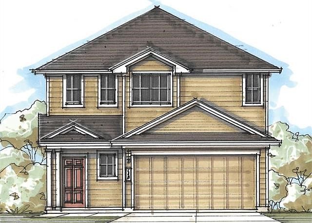 Actual home under construction.