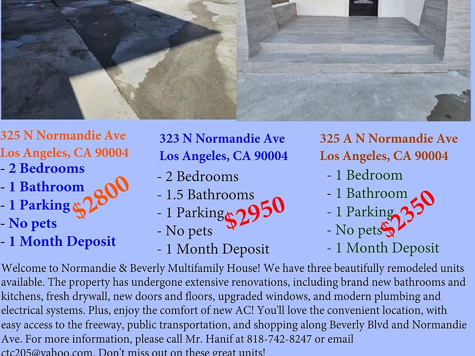 1st image of 325 N Normandie Ave #A