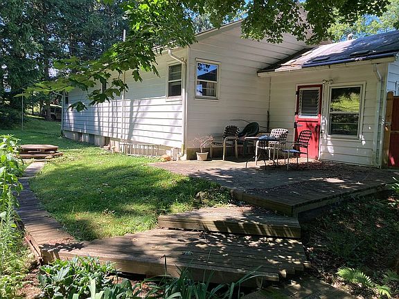 Back deck & flower area