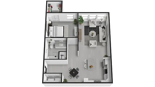 Floor plan 1X1