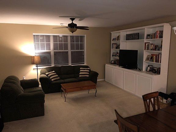 Welcome home! The entertainment center/bookshelf conveys to the renter
